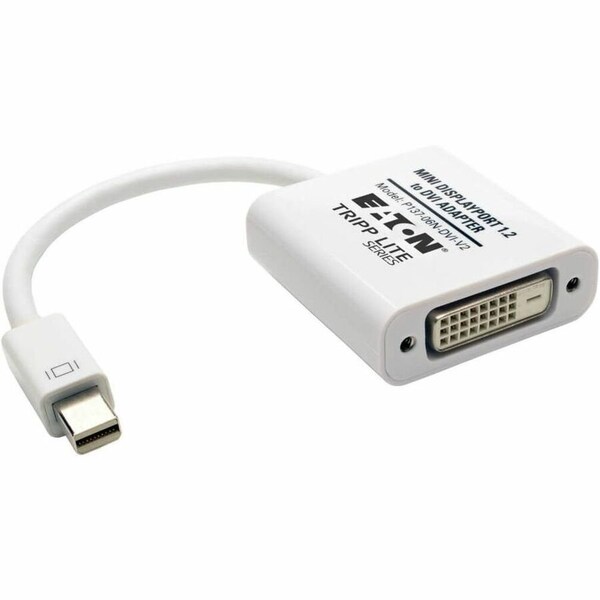 Tripp Lite 6IN MINI DISPLAYPORT TO DVI ADAPTER ACTIVE CONVERTER MDP TO DVI M/F DPORT 1.2 6I P137-06N-DVI-V2 - main