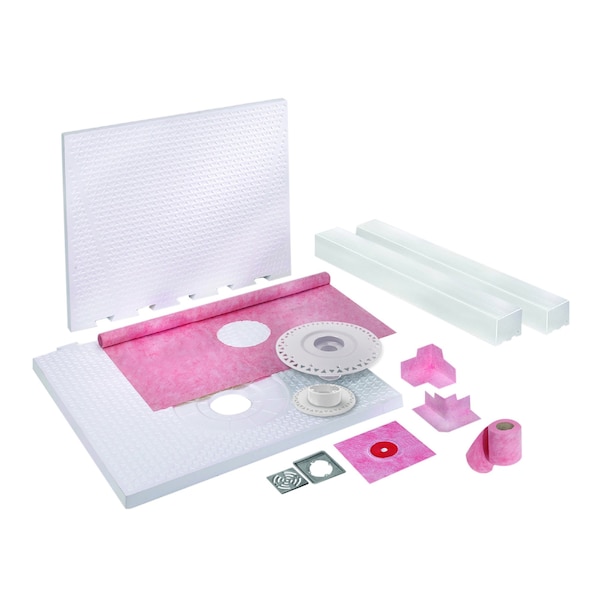 M-D Building Products 32 in. x 60 in. PROVA-SHOWER KIT Offset Drain 80210 - main