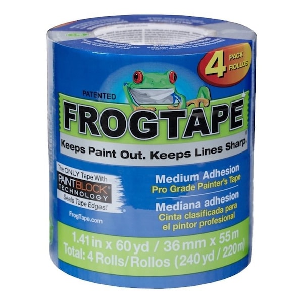 Frogtape 104956 Pro Grade Painter's Tape, 60 yd L, 1.41 in W, Blue 105569 - main