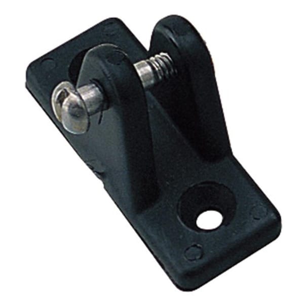 Powerhouse 273230-1 0.87 in. Angled Line Deck Hinge, Black PO803998 - main