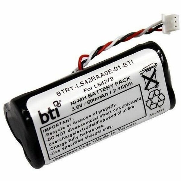 Battery Technology BTI 3.6V 600MAH 2.16WH NIMH SCANNER BATTERY FOR ZEBRA BTRY-LS42RAA0E-01-BTI - main