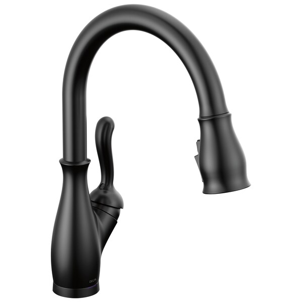 Delta Leland Touch2O Technology Kitchen Faucet With Touchless Technology In Matte Black 9178TL-BL-DST - main