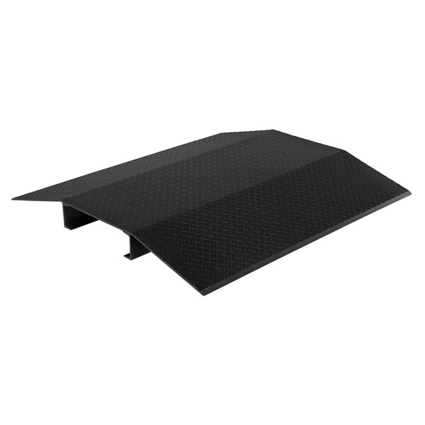 Vestil Fabricated Aluminum Hose and Cable Crossovers 48 In. x 44 In. 2000 Lb. Capacity Black FHCR-48-44-12-4H-BK - main