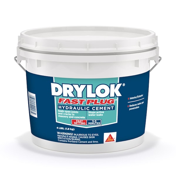 Drylok Drylok Fast Plug Hydraulic Cement 4 lb Gray 773267 - main