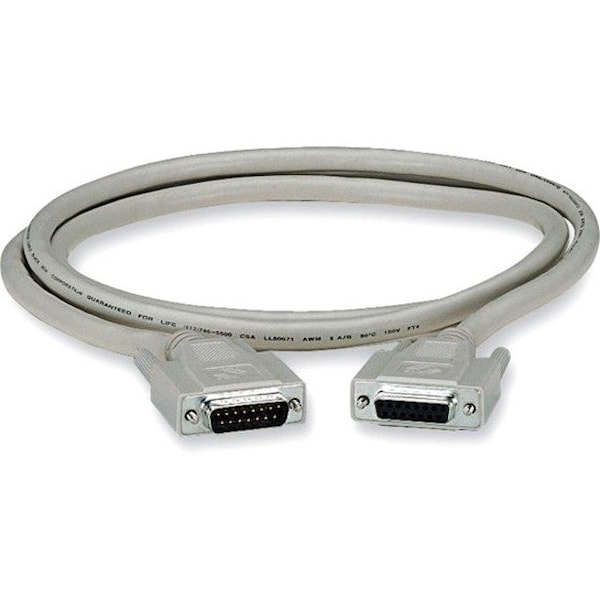 Black Box Black Box DB15 Thumbscrew Cable, DB15 Male to DB15 Female, 50 ft EGM16T-0050-MF - main