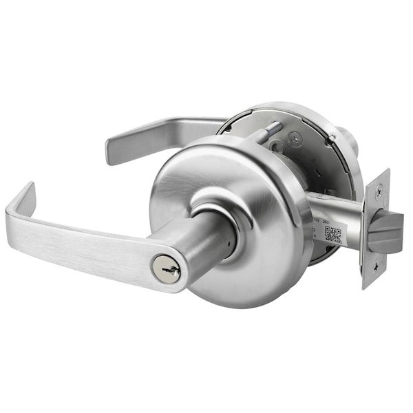 Corbin Russwin Grade 1 Classroom Intruder Cylindrical Lock, Newport Lever, D Rose, Conventional Cylinder, Satin Ch CLX3352 NZD 626 - main