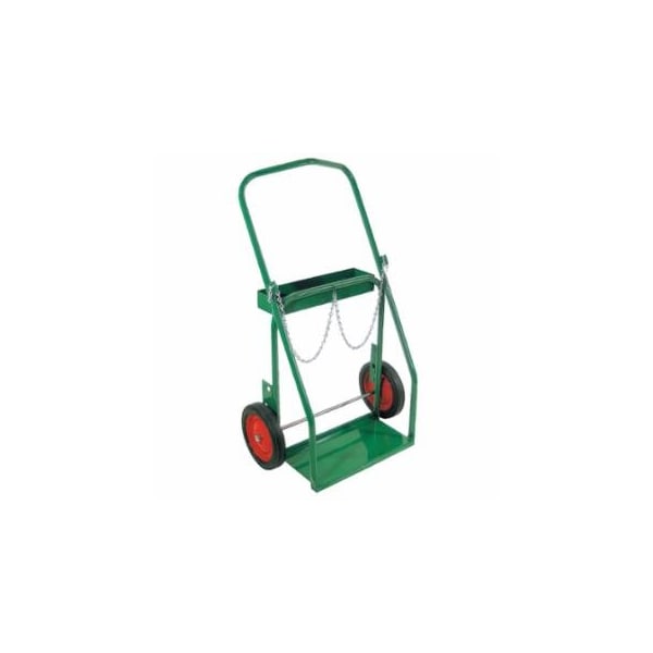 Anthony Low-Rail Frame Dual-Cylinder Cart, 26 in OD W x 42 in H, 10 in dia x 1.75 in W Solid Rubber 021-4-10 - main