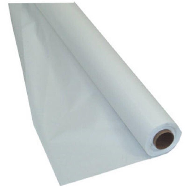 Omg 783272 40 in. x 250 ft. Plastic Table Roll, White OM2671372 - main