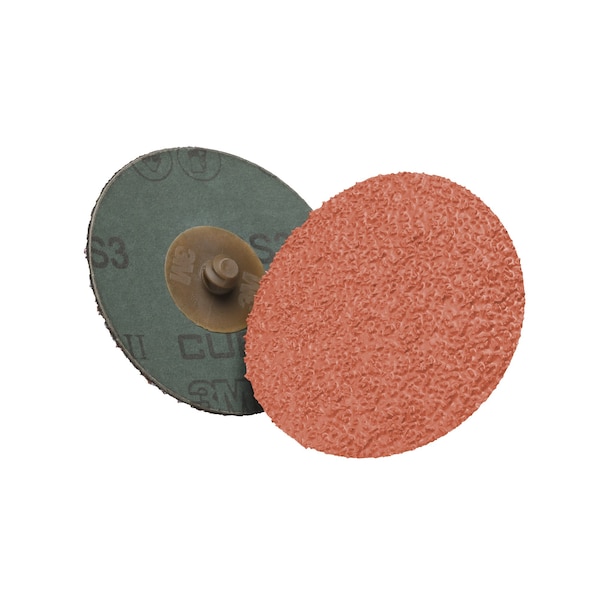 3M Cubitron 3M II Roloc Fibre Disc, 36+, TR, 1-1/2 in, Die R150S, 50/Carton, 500 ea/Case, 500PK 987C - main