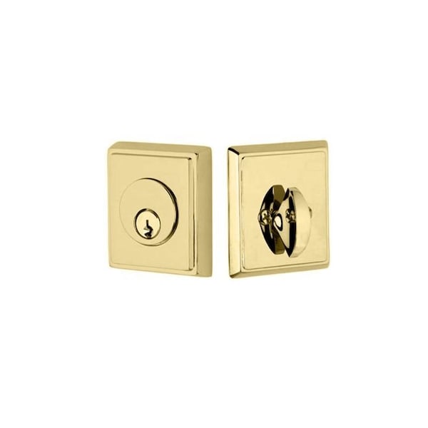 Emtek Residential Deadbolts Single Cylinder Reversible Satin Brass 8468US4 - main
