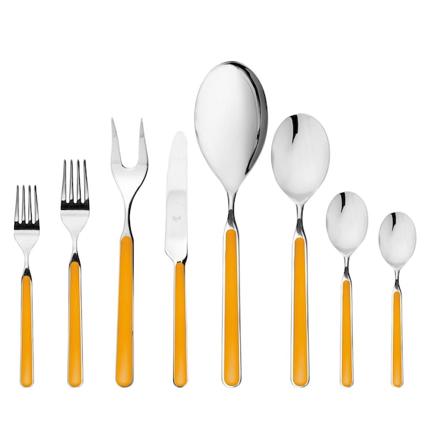 Mepra Fantasia Flatware Set - 43 Pieces - Mustard 10O722043 - main