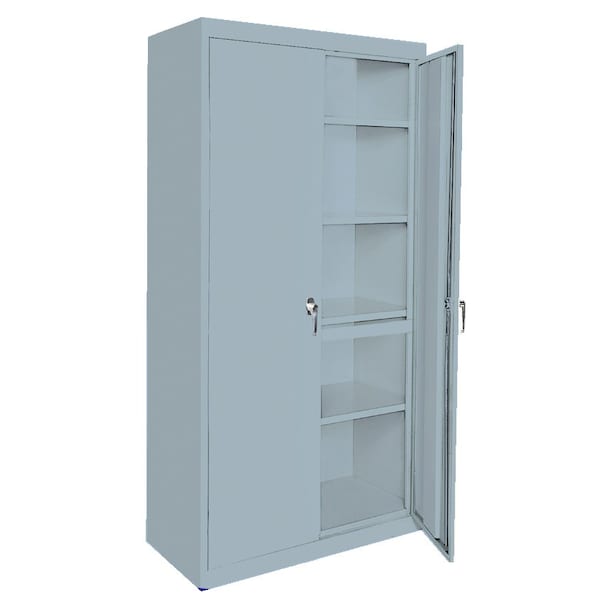Steel Cabinets Usa Adjustable Storage Cabinet, 78 in H, 36 in W, Denim Blue, 5 Shelves AAH-36RBMAG3-DB - main