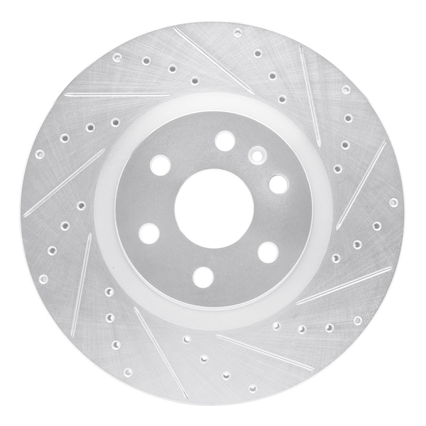 Dynamic Friction Co DFC Brake Rotor - Drilled and Slotted - Silver 631-46046R - main