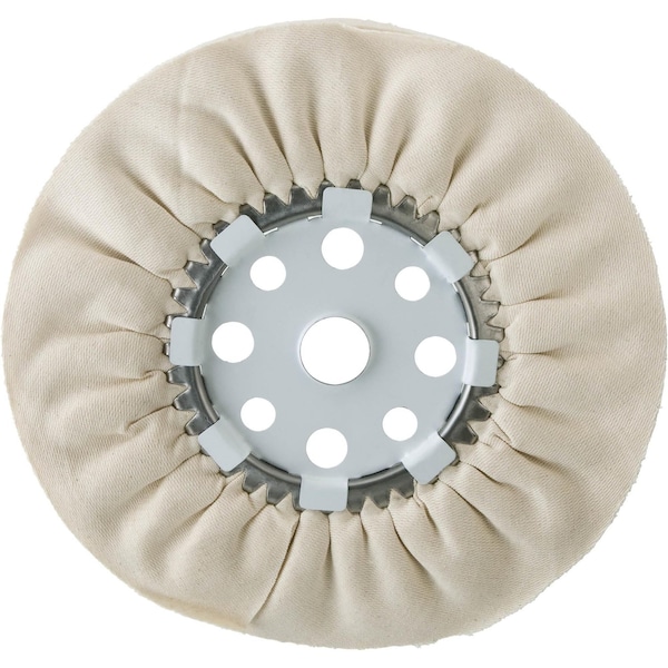Grizzly 12" x 16 Ply x 1-1/4" Canton Flannel Buff Wheel, 3000 RPM T26486 - main