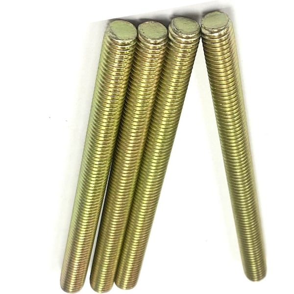 Zmg Fasteners Plus 1/4 - 20 X 3" FULLY THREADED STRAIGHT ROD SAE GR 8 J429 ZINC TRIVALENT YELLOW 2045936 - main