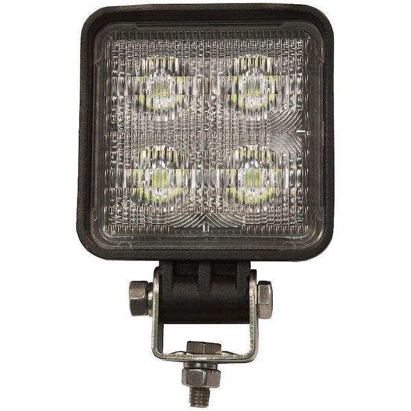 Pm Company Square Work Light, 0.43/0.98 A, 12/24 V, 4-Lamp, LED Lamp, 700 Lumens Lumens, 6300 K Color Temp V904-MV - main