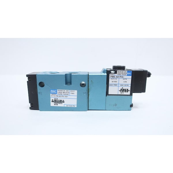 Mac Pneumatic Solenoid Valve 24V-Dc 1/4In Npt 20-60Psi 811C-PM-A81PA-152 - main