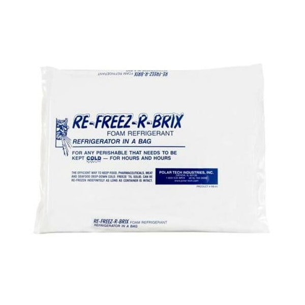Re-Freez-R-Brix Cold Bricks, 11 1/4" x 9 1/4" x 1", White, PK12 RB64 - main
