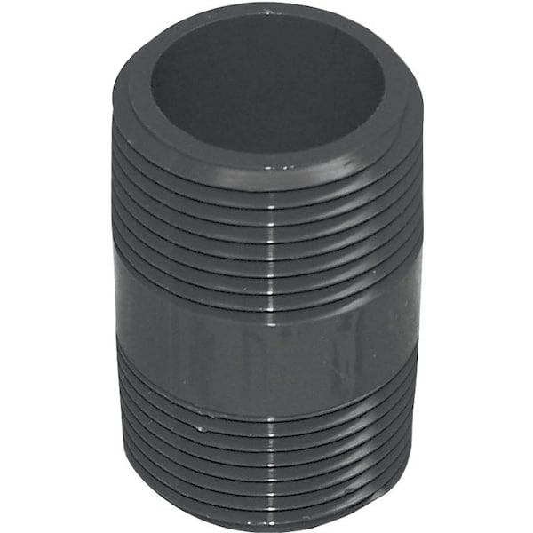 Genova LASCO 205025BC Pipe Nipple, 12 in, NPT, PVC, Gray, SCH 80 Schedule, 212 in L P-12-212 - main