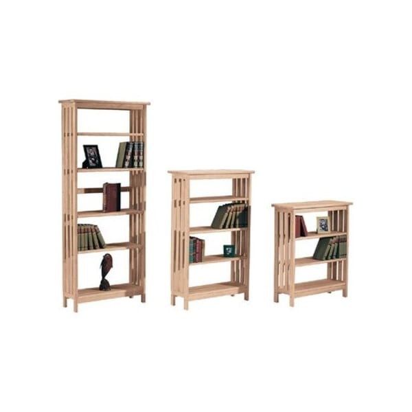 International Concepts Mission Shelf Unit, 4 Tier, Unfinished SH-4830M - main