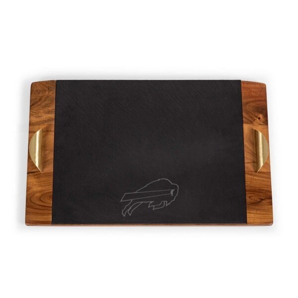 Picnic Time Family Of Brands NFL Buffalo Bills - Covina Acacia and Slate Serving Tray 957-07-512-043-2 - main