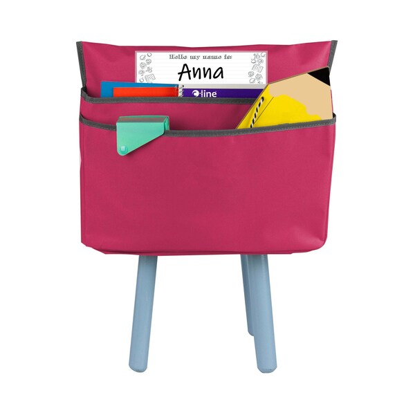 C-Line Products 14" Sunset Red Large Chair Cubbie, 1/EA 10417 - main