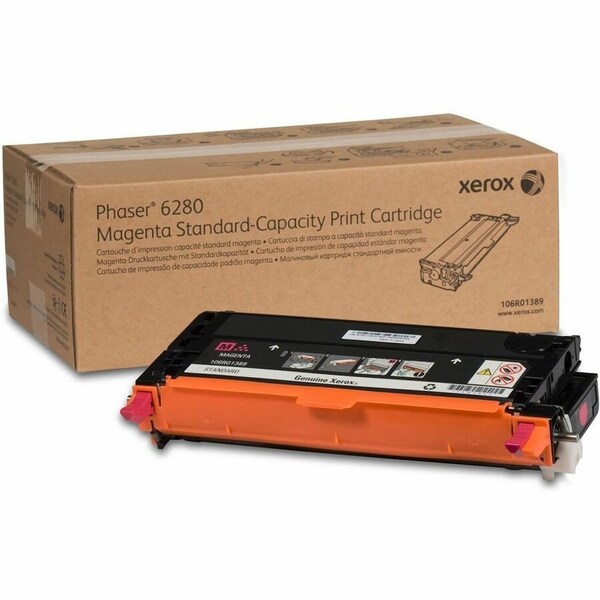 Xerox STANDARD CAPACITY MAGENTA TONER CARTRIDGE 2,200 PAGES FOR PHASER 6280 106R01389 - main