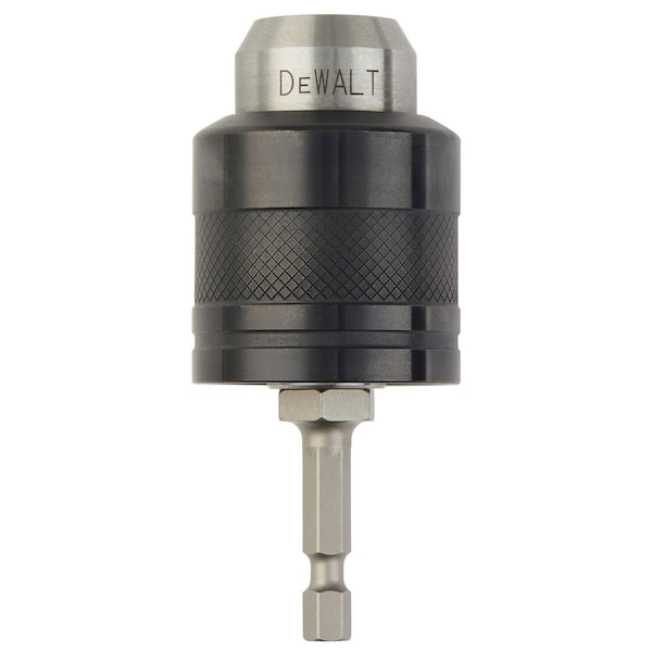 Dewalt Keyless Drill Chuck Kit 3/8In Cap., 1/4 Hex DW0521 | Zoro