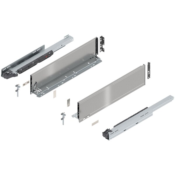 Blum 20in. K Height Legrabox Stainless Drawer Set, 125 Lbs Weight Rating 770K50S0I - main
