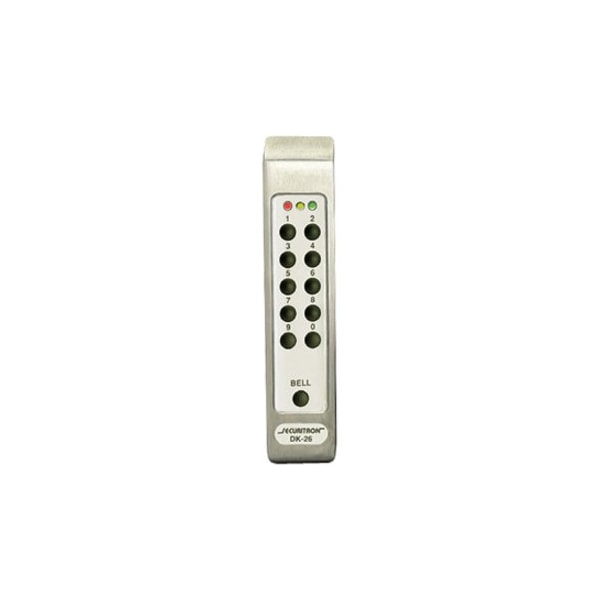 Securitron Digital Keypad Pad, DK-26, Satin Stainless DK-26PSS - main