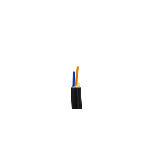 Cable Wholesale 2 Strand Indoor/Outdoor Fiber Optic Cable, OS2 9/125 Singlemode, Corning, Black, Riser Rated, 10F3-0022H - main