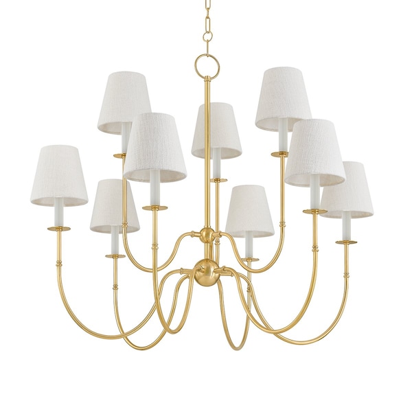Hudson Valley Lighting Amina 39.25 in. Chandelier Aged Brass 6939-AGB - main