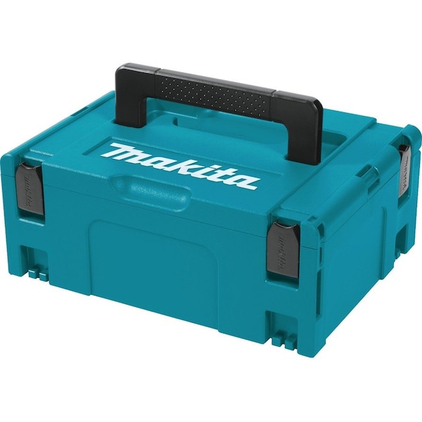 Makita MAKPAC Interlocking Tool Case, Plastic, Blue, 15-1/2 in W x 11-1/2 in D x 6-1/2 in H 197211-7 - main