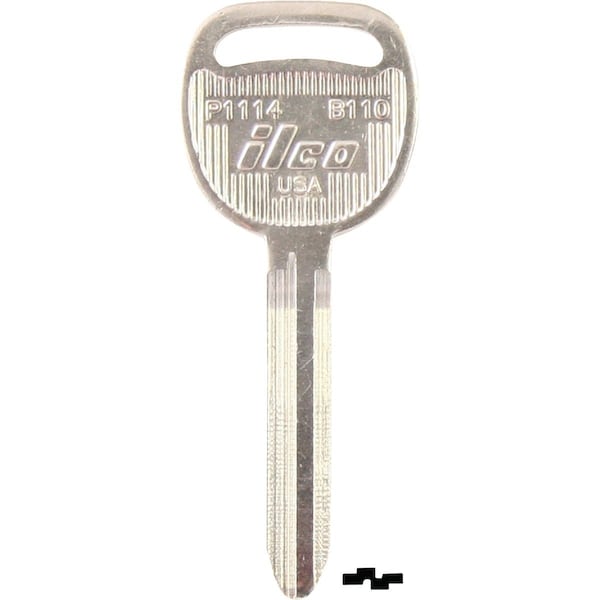 Ilco GM Nickel Plated Automotive Key B110 / P1114, 10PK IAL00000592 - main