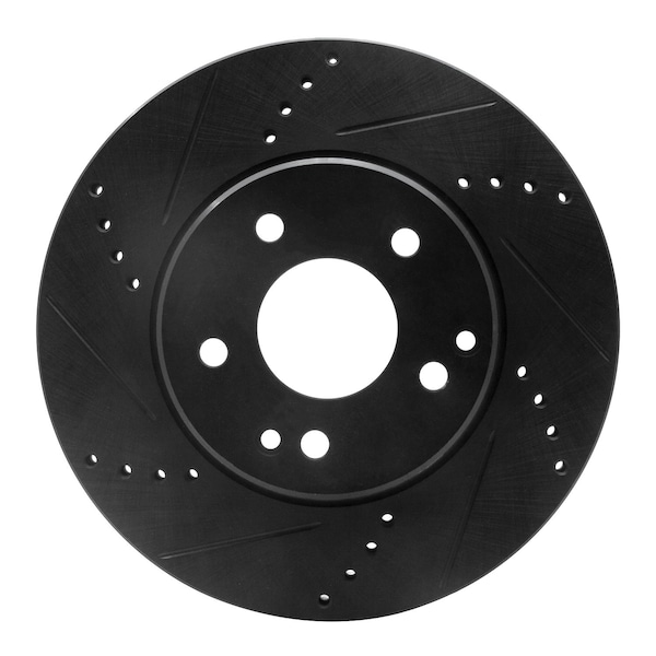 Dynamic Friction Co DFC Brake Rotor - Drilled and Slotted - Black 633-63047L - main