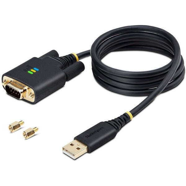 Startech.Com 3FT 1M USB TO SERIAL ADAPTER CABLE, COM RETENTION, INTERCHANGEABLE SCREWS/NUTS, USB-A TO DB9 1P3FFCB-USB-SERIAL - main