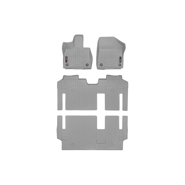 Weathertech Grey, Front, rear, and rear Floorliners 461641-1-3-4 - main