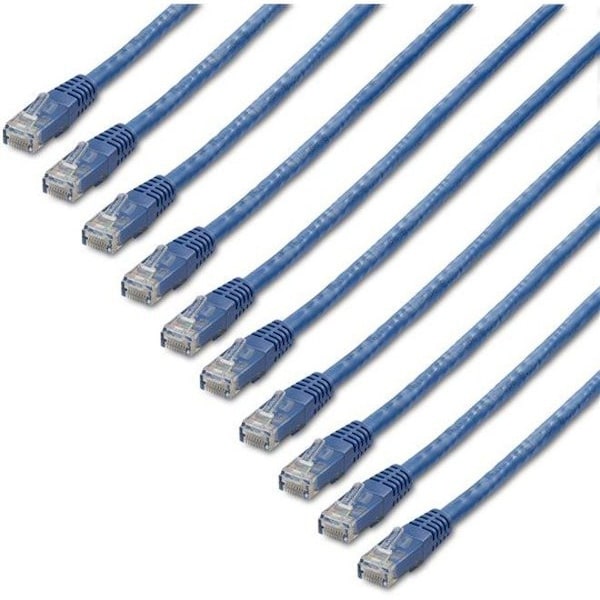 Startech.Com 3 FT. CAT6 ETHERNET CABLE MULTIPACK MEETS ALL ANSI/TIA-568-D CATEGORY 6 PATCH C6PATCH3BL10PK - main