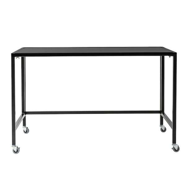 Homeroots 47" Black Writing Desk 400742 - main