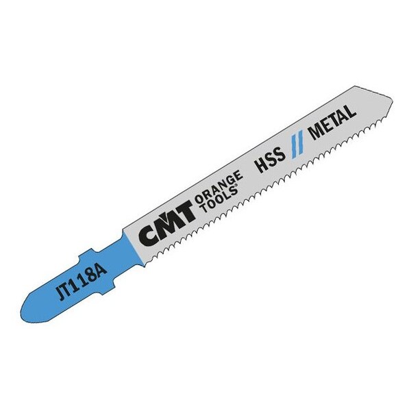 Cmt JIG SAW BLADES METAL/FINE STRAIGHT (HSS) 3inx 21TPI (5-PCS.) JT118A-5 - main