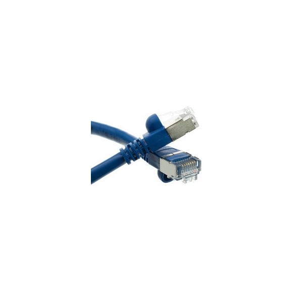 Cable Wholesale Shielded Cat5e Blue Copper Ethernet Cable, F/UTP, Snagless/Molded Boot, POE Compliant, 25 foot 10X6-56125 - main