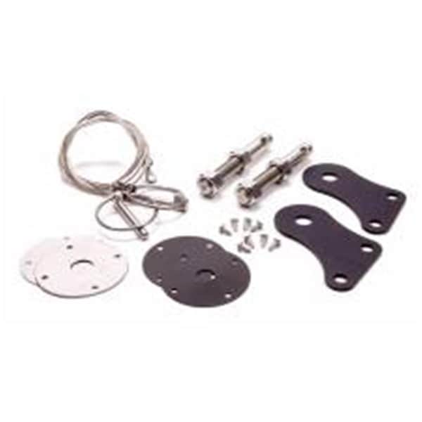 Hard Top S1MS-16892-SSK 0.5 x 4 in. Hood Pin 2.5 Dia. Stainless Hood Pin Kit for Ford Mustang 2005-2009 HA1600714 - main