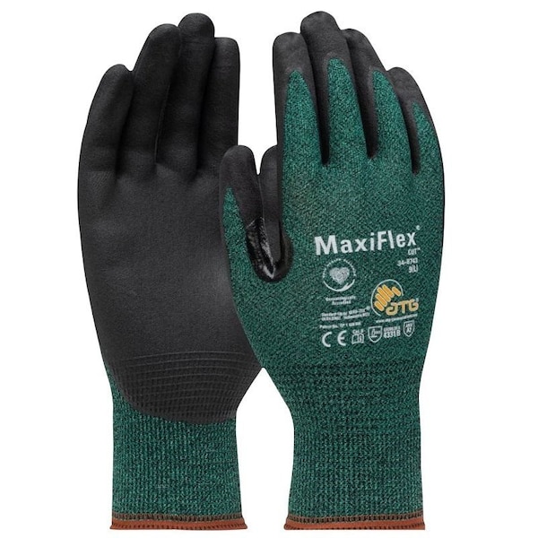 Boss Boss MaxiFlex Cut Seamless Knit Coated Gloves, L, Reinforced Thumb, Knit Wrist Cuff, Nitrile Coating 34-8743T/L - main