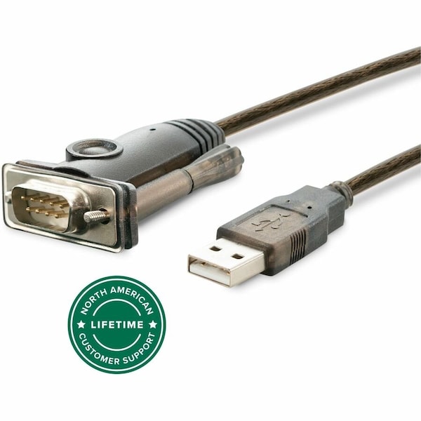 Plugable Technologies PLUGABLE USB TO SERIAL ADAPTER COMPATIBLE WITH WINDOWS, MAC, LINUX RS-232DB9 D PL2303-DB9 - main