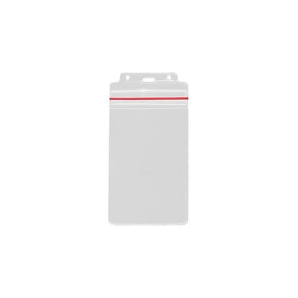 Brady Vertical Top-Load Badge Holder - 4.25" x 8.18" - Vinyl - 100 / Pack - Clear 1815-1112 - main