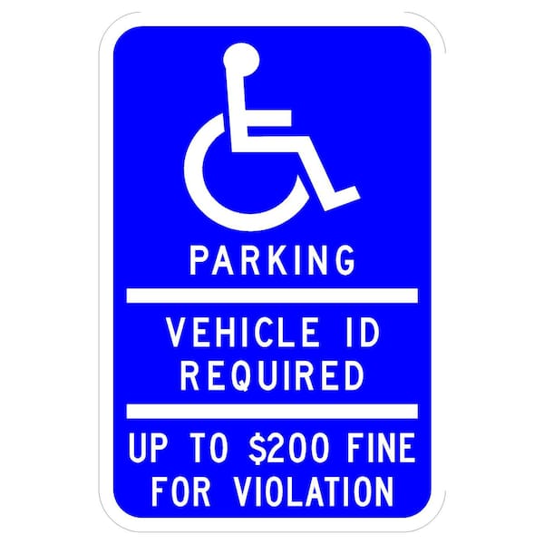 Sign Solutions Usa Parking Sign, 12 in W, Aluminum Sign, White DCS06DWT1218CUS00066 - main