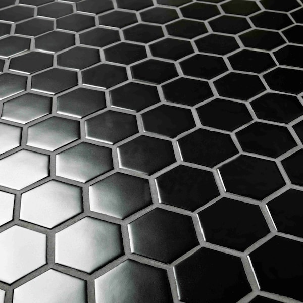 Msi Black Hexagon 11.63 In. X 12.75 In. X 6Mm Matte
