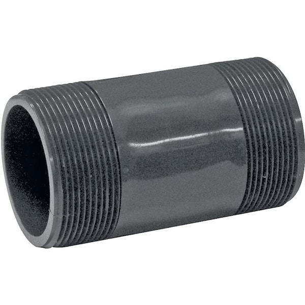 Genova Products LASCO 220040BC Pipe Nipple, 2 in, PVC, SCH 80 Schedule, 4 in L 388040D - main