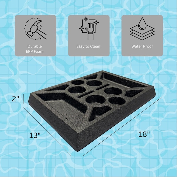 Epe Usa Floating Pool Drink and Food Serving Tray, Foam Material, Designed for Swimming Pools, Hot tubs E07309 - main