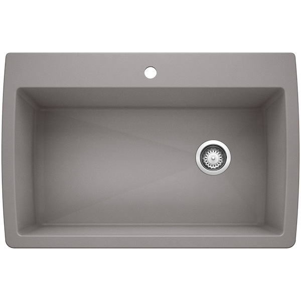Blanco Diamond Super Single Dual Deck, Metallic Gray 440193 - main